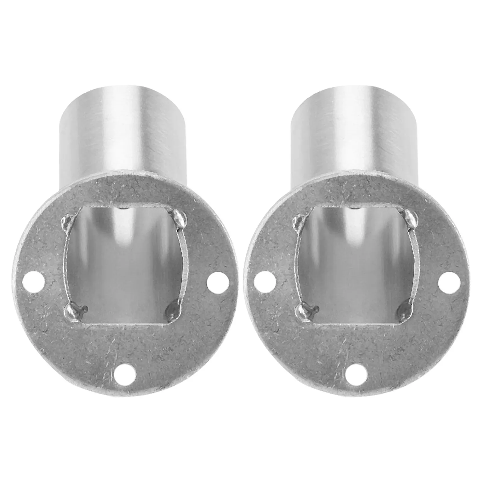 2 Pcs  Shower Rod Holder Bevel Towel Rod Closet Wardrobe Rod Ends Support Holder Bracket For Angled Clothes Rail Pole Caps