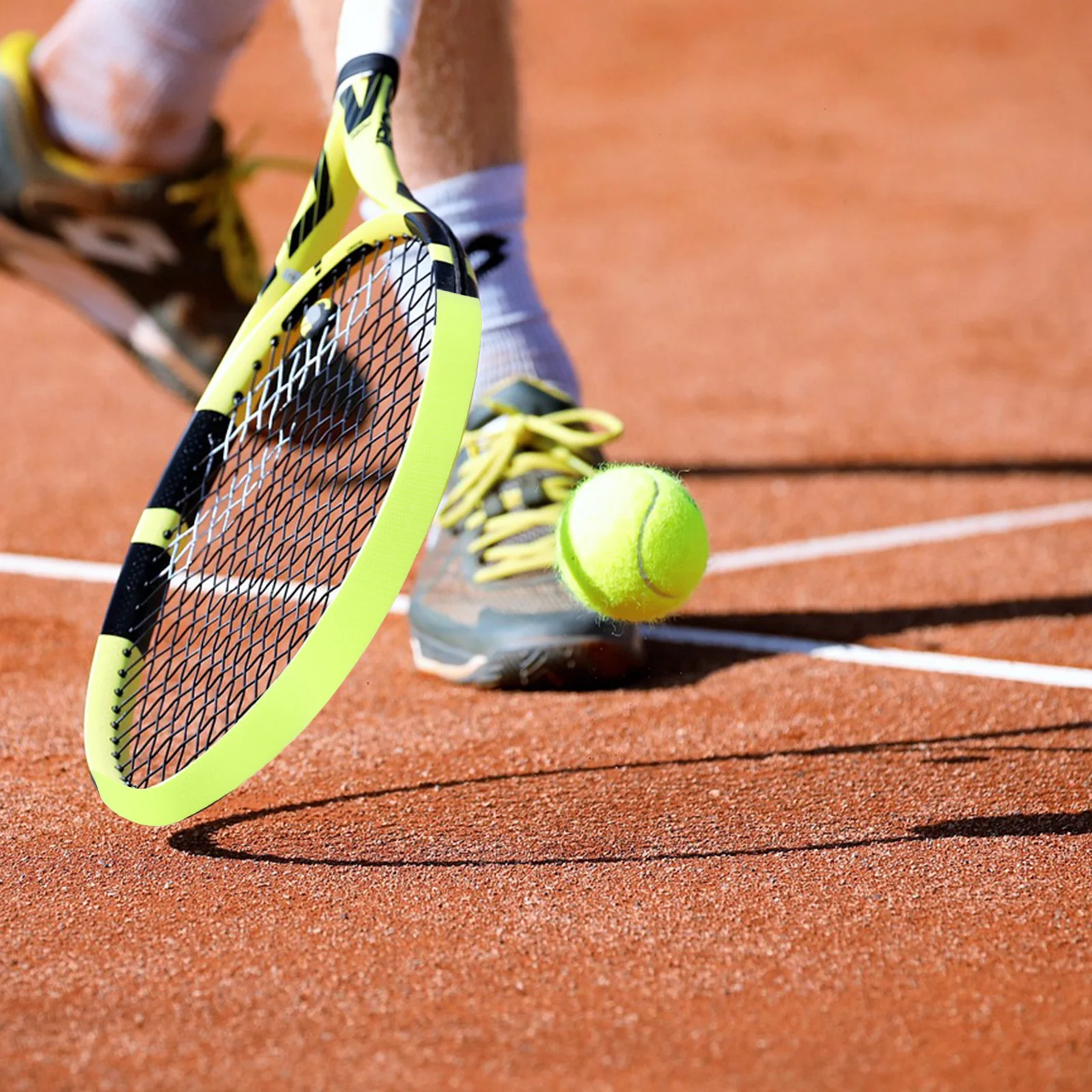 3 pçs quadro de raquete de tênis bola retriever brilhante fluorescente borda protetora design captador leve tênis ao ar livre