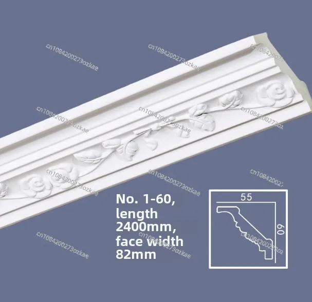 New Designs Plaster Gypsum Cornice Molds and The Top Corner Line Imitates Gypsum Line