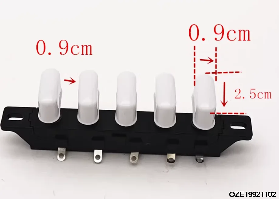 Electric Fan Switch - 5-Key 3-Speed/4-Speed Adjustable Control for Ultimate Comfort and Efficiency