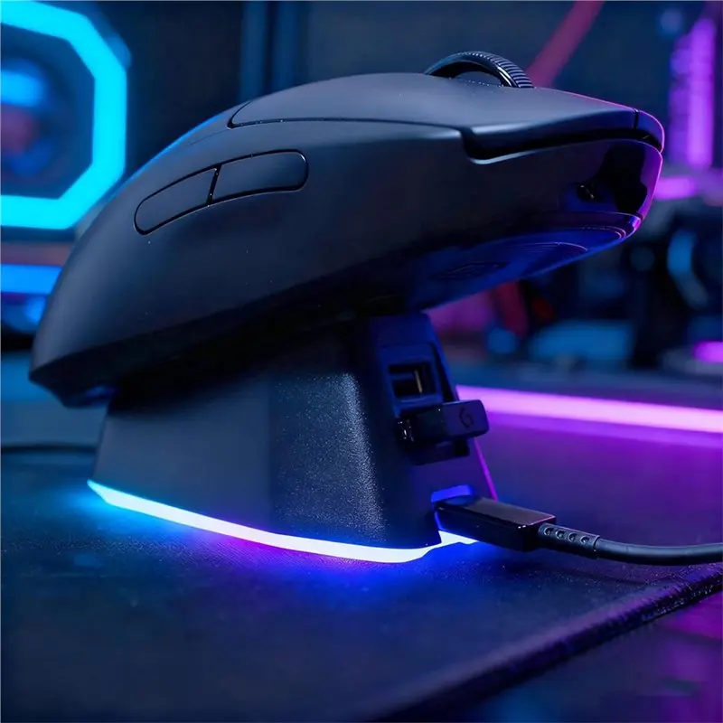 

Беспроводная мышь A13E для Logitech G PRO X Superlight/2/2 Dex, черная, 11 режимов RGB-подсветки