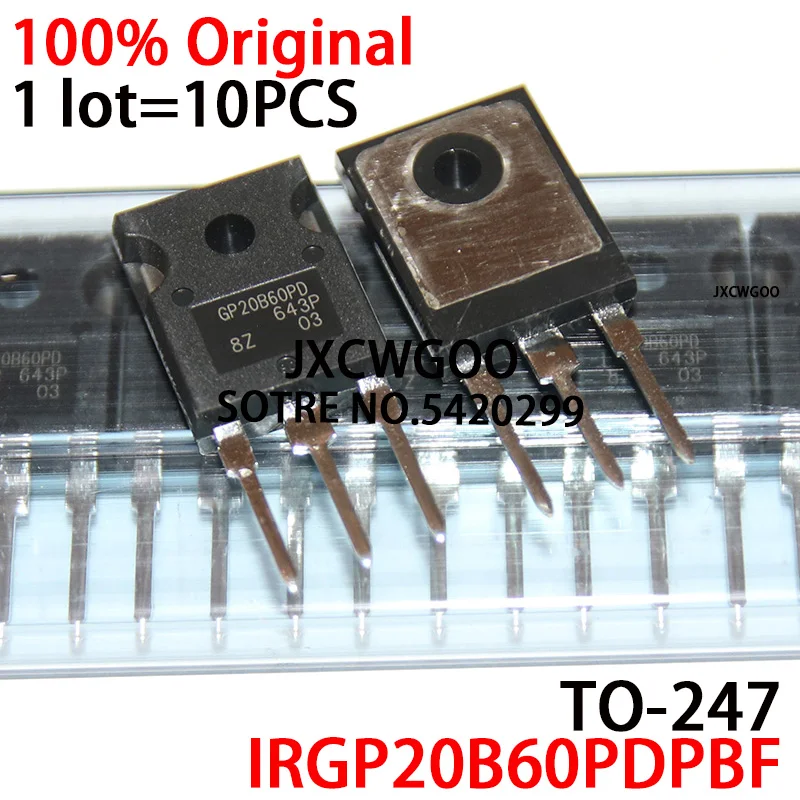 

IRGP20B60PDPBF GP2060PD IRGP20B60PD TO247 22A/600V IGBT New orignal 10PCS/LOT