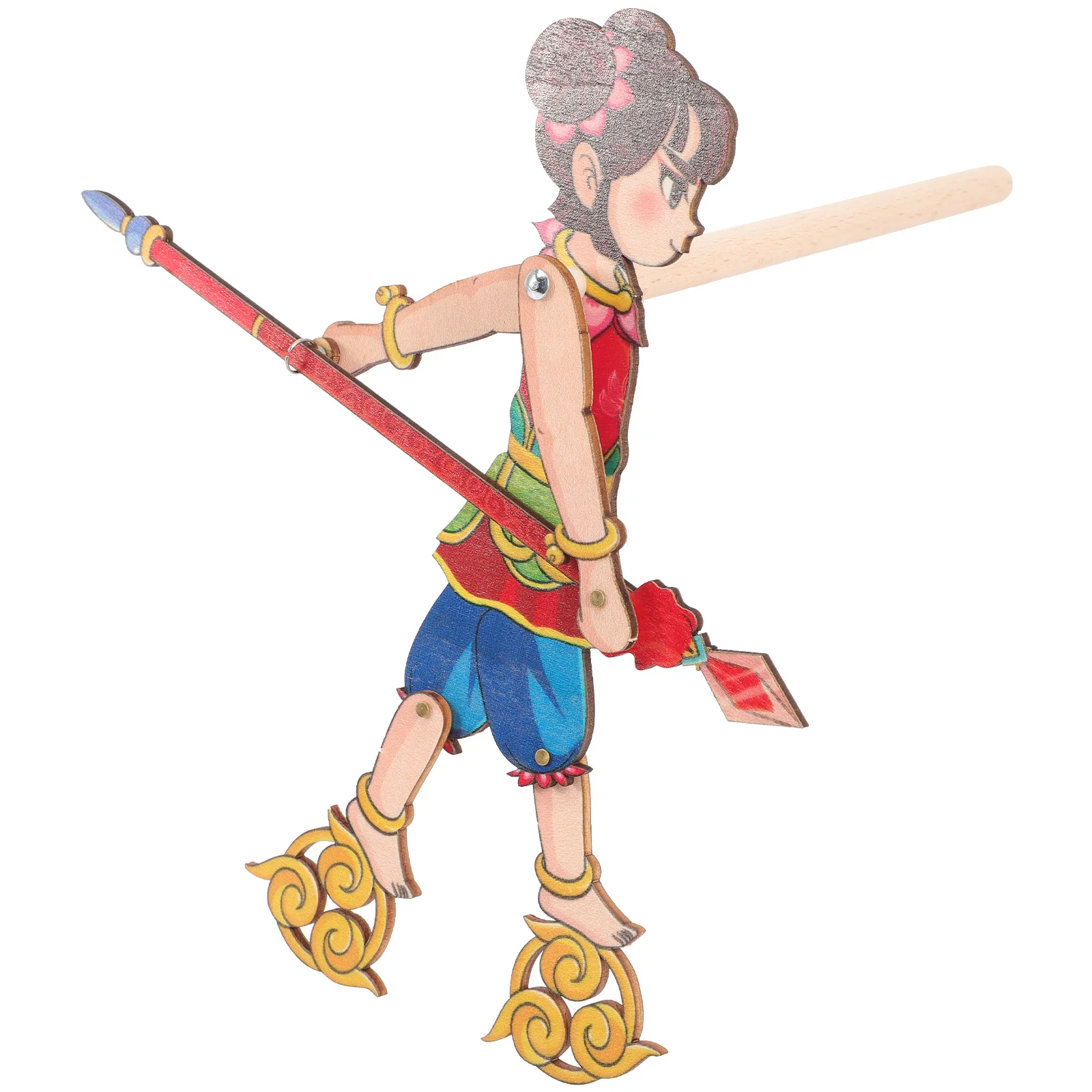 Marionnettes à main en bois ombre bricolage, Kit d'artisanat éducatif pour enfants, jeu éducatif pour enfants, accessoire de danse traditionnelle