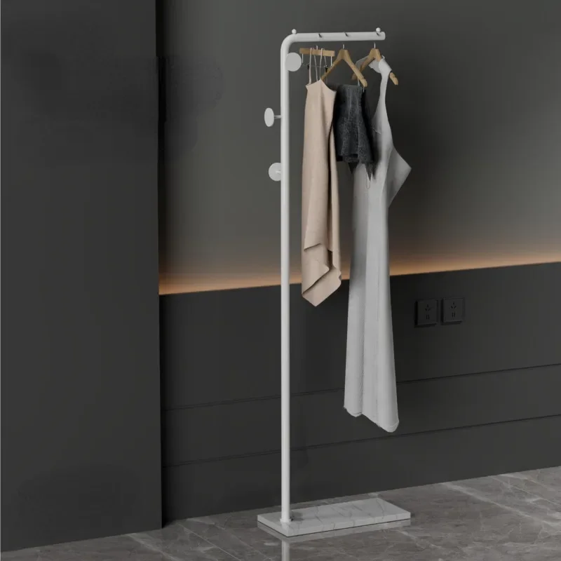 Standing Coat Rack Floor-to-ceiling Bedroom Simple Metal Clothes Hanger Modern Light Luxury Household Hanger For Pants Rock Slab