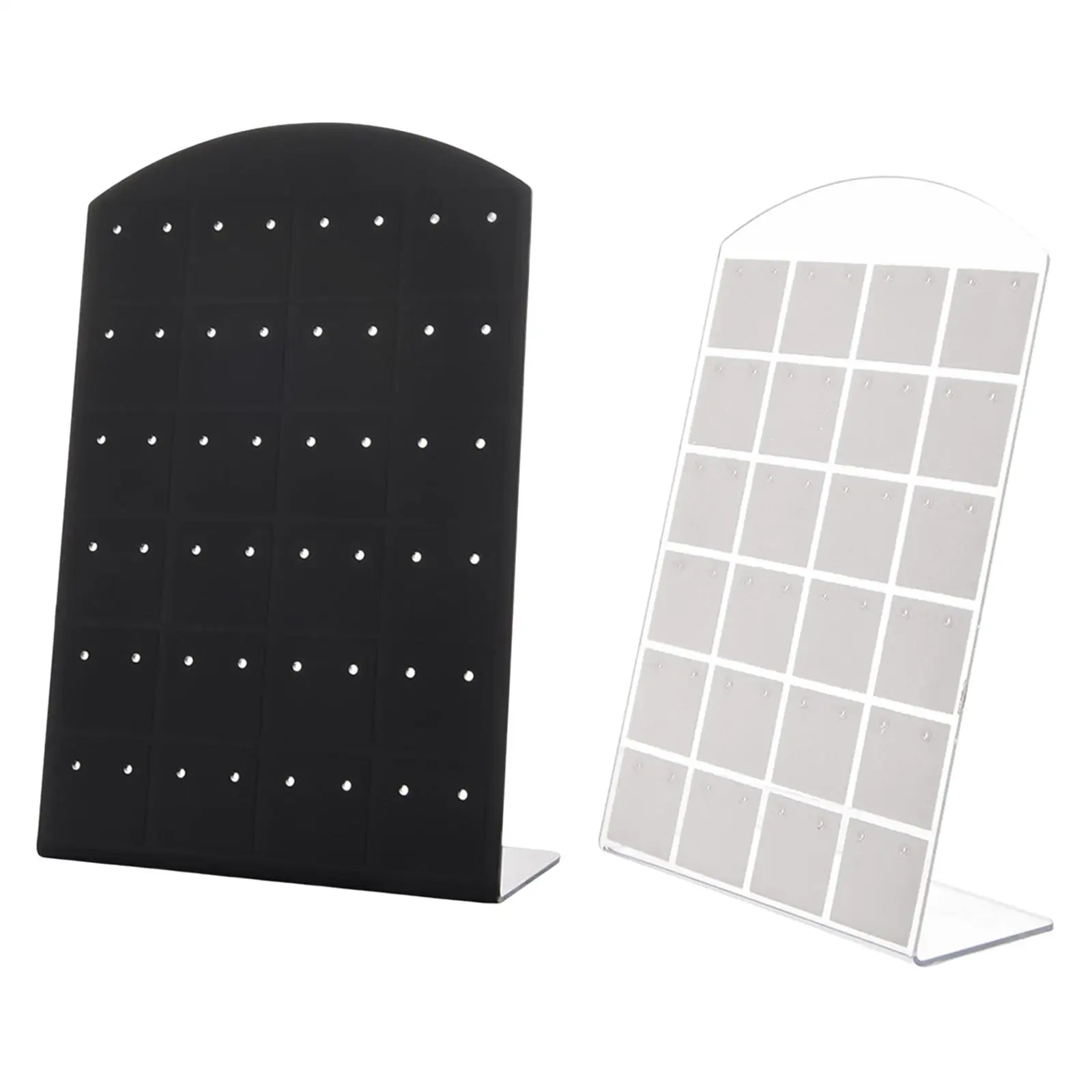 48 Holes Earring Holder Stand, Portable Earrings Display Stand Earring Storage Board Showcase for Retail Show Personal