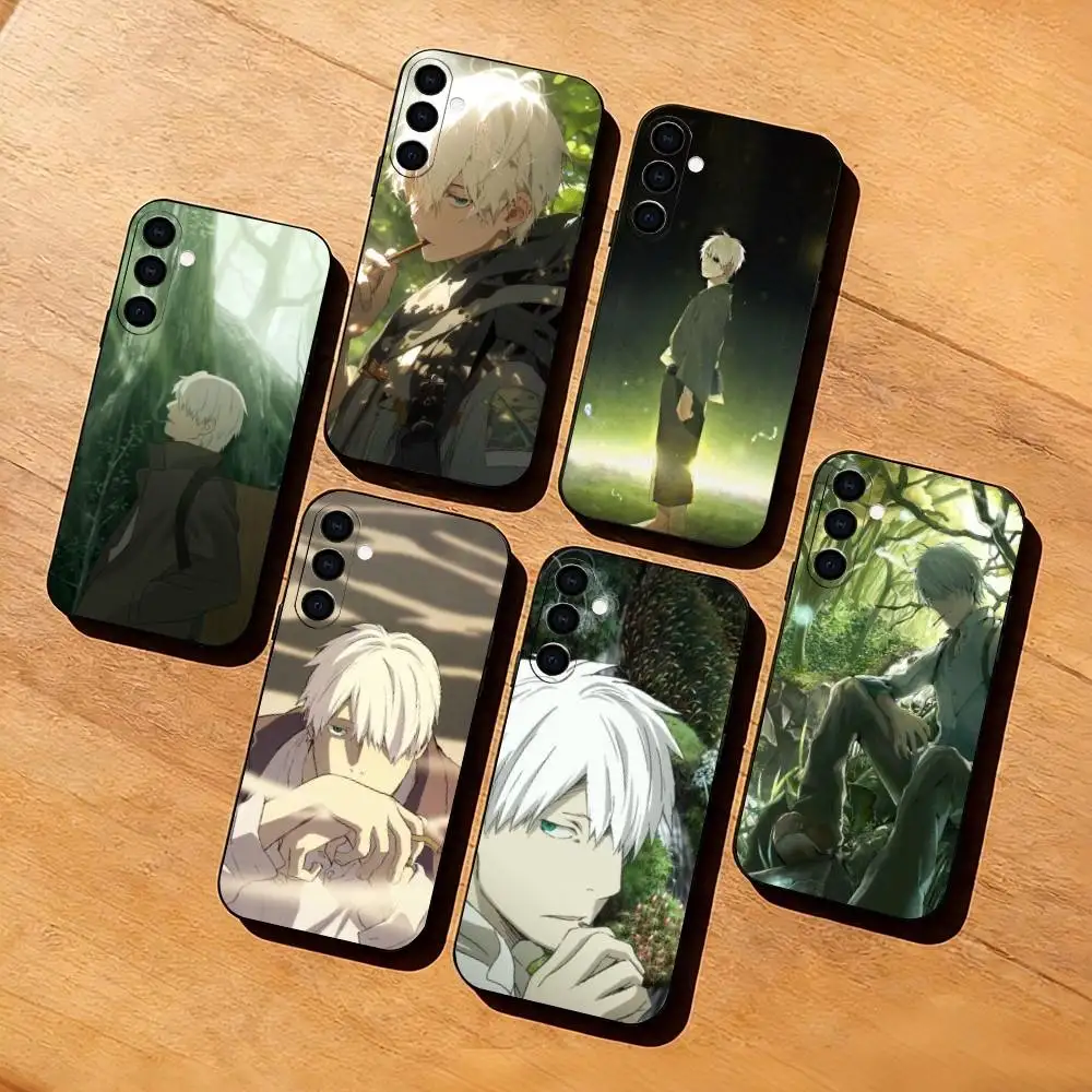 Anime M-Mushishi G-Ginko Phone Case For Samsung Galaxy A73,A72,A71,A70,A53,A52,A51,Others Soft Black Cover