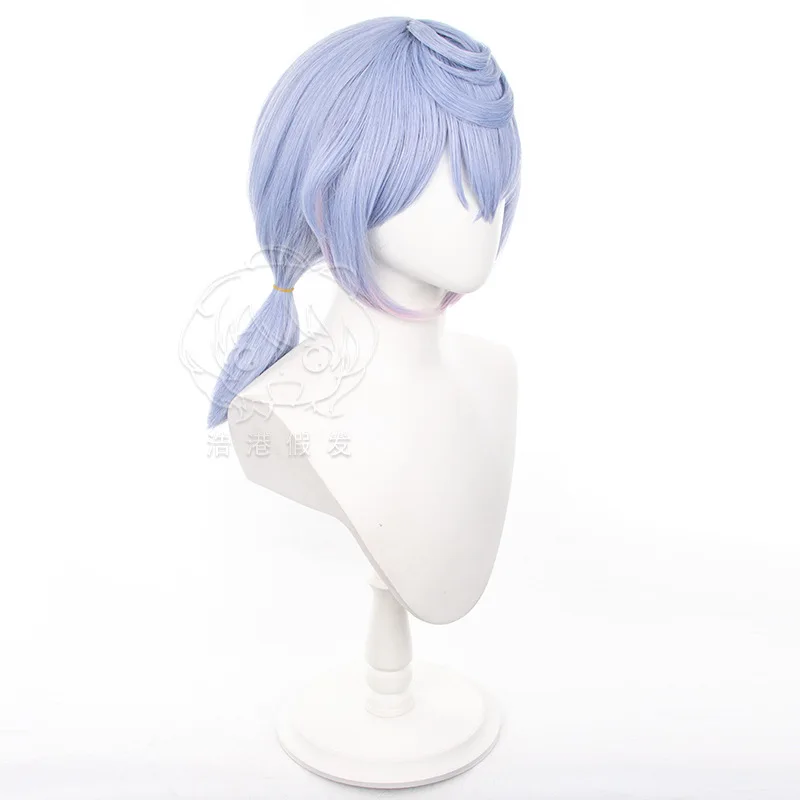 Sigewinne cosplay perucas genshin impacto mulher misturada azul cachos de cabelo festa de halloween acessórios traje comic con vestir-se perucas