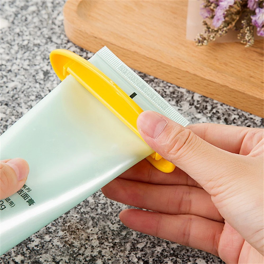 Multifunction Manual Toothpaste Dispenser Cream Tube Squeezer Bathroom Squeeze Paste Extruding Clip Squeezing Clamp