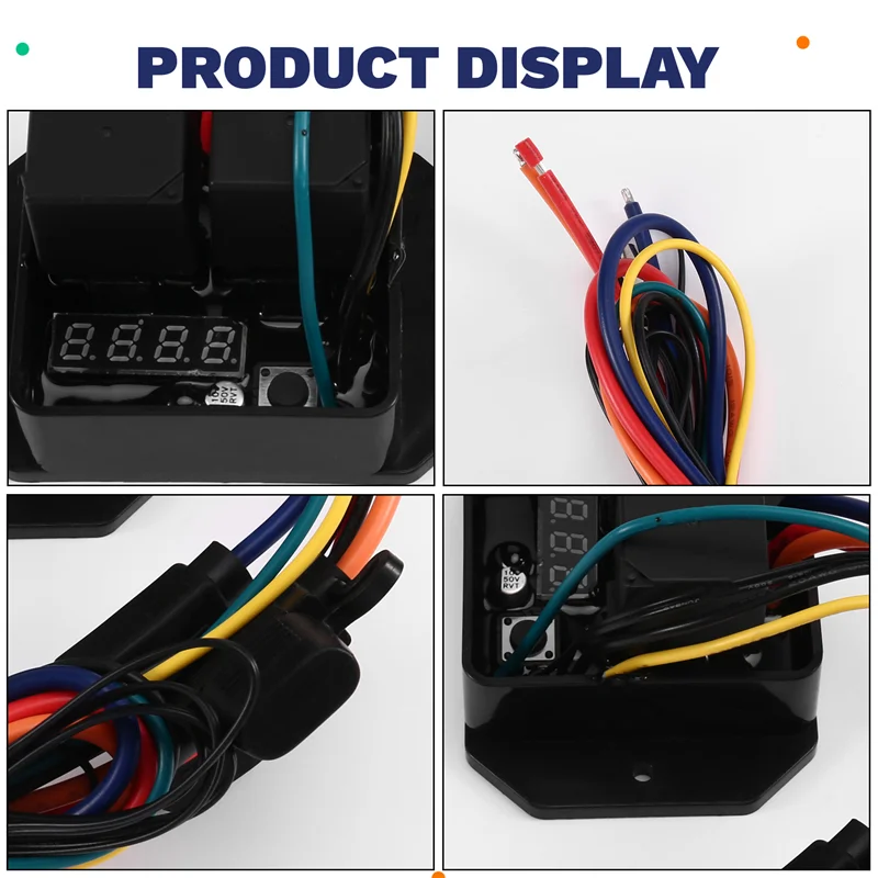 

Digital Electric Thermostatic Fan Kit Adjustable Temperature Range 0444 Digital Radiator Controller Switch