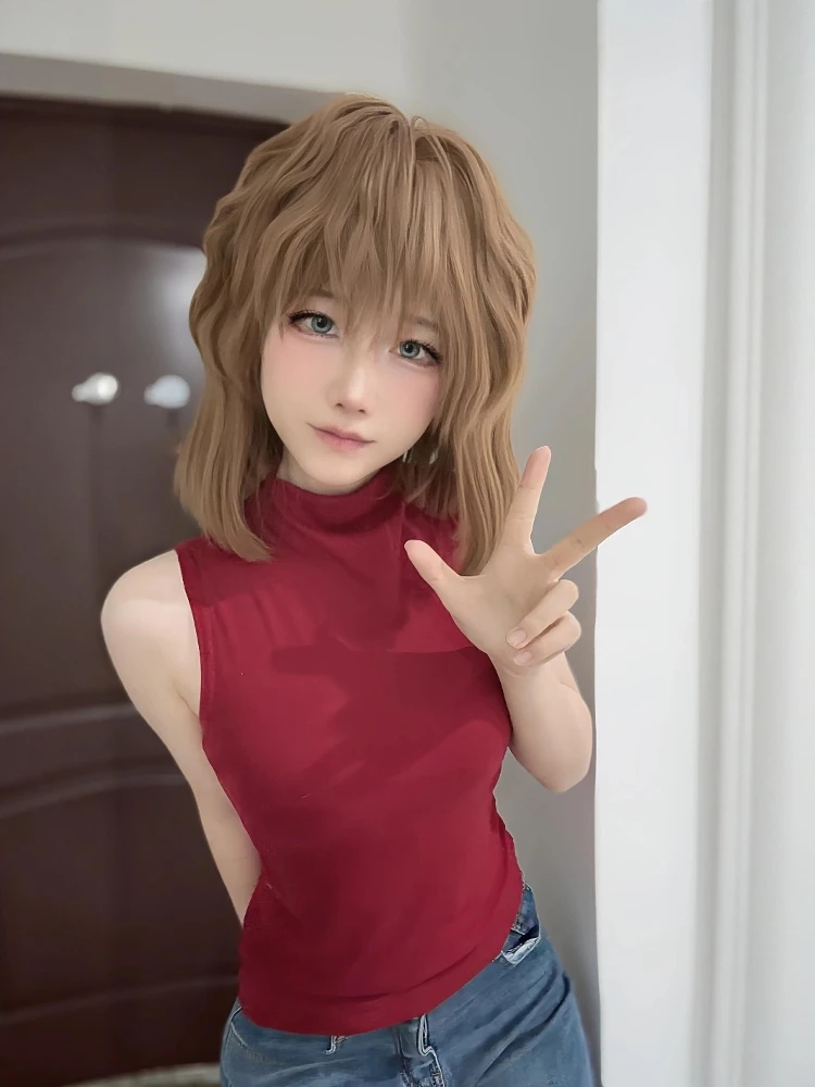 زي تنكري لشخصية أراي شينيتشي من أنمي المحقق كونان، شعر رمادي للأطفال، يشمل الفستان والإكسسوارات