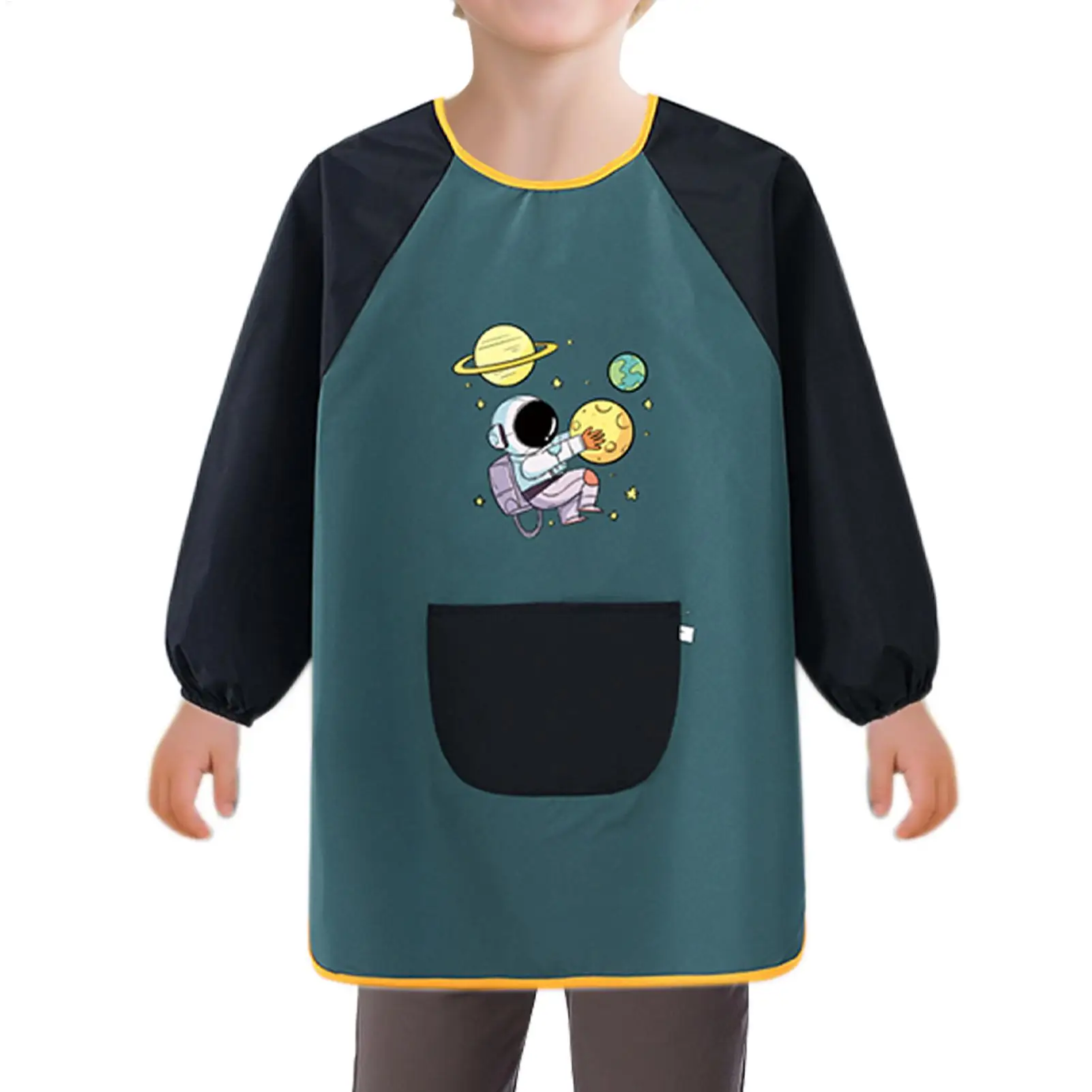Kid Craft Painting Long Sleeve Children Art Apron Waterproof Color Drawing Protective Clothing For Crafting Baking Home School