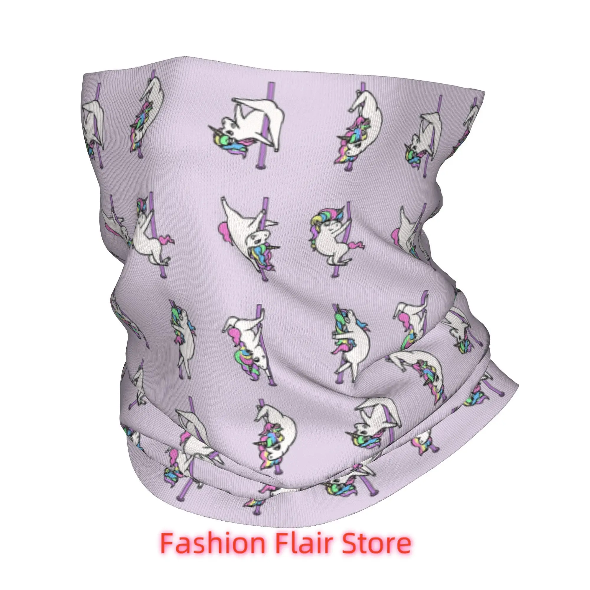 

Бандана для танцев на шесте с единорогом, шарф для лица с принтом, теплый головной убор для бега для мужчин, женщин, взрослых, весь сезон