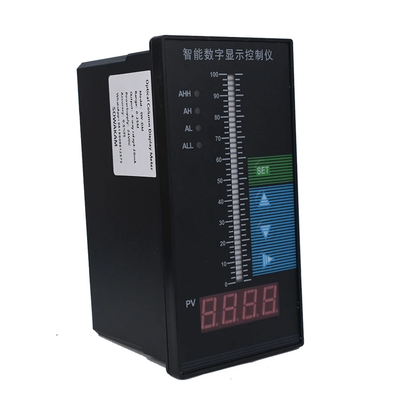 4-20ma Alarm Output Digital Display Single Light Column Level Indiicator Control Instrument Water Level Regulating Instrument