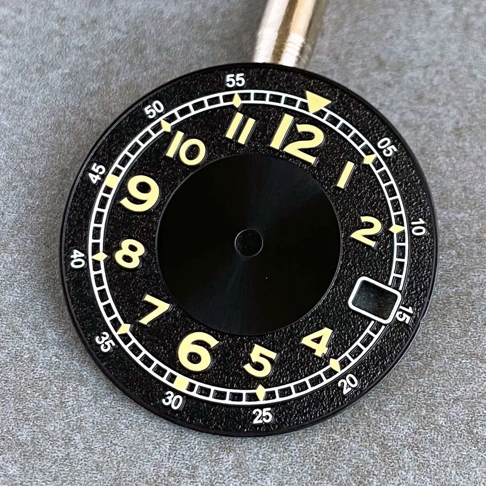 29mm Black Arabic Numerals Mod Watch Dial Super Luminous For NH35 NH36 ETA2824 PT5000 Miyota8215 Movement Watch Accessories Part