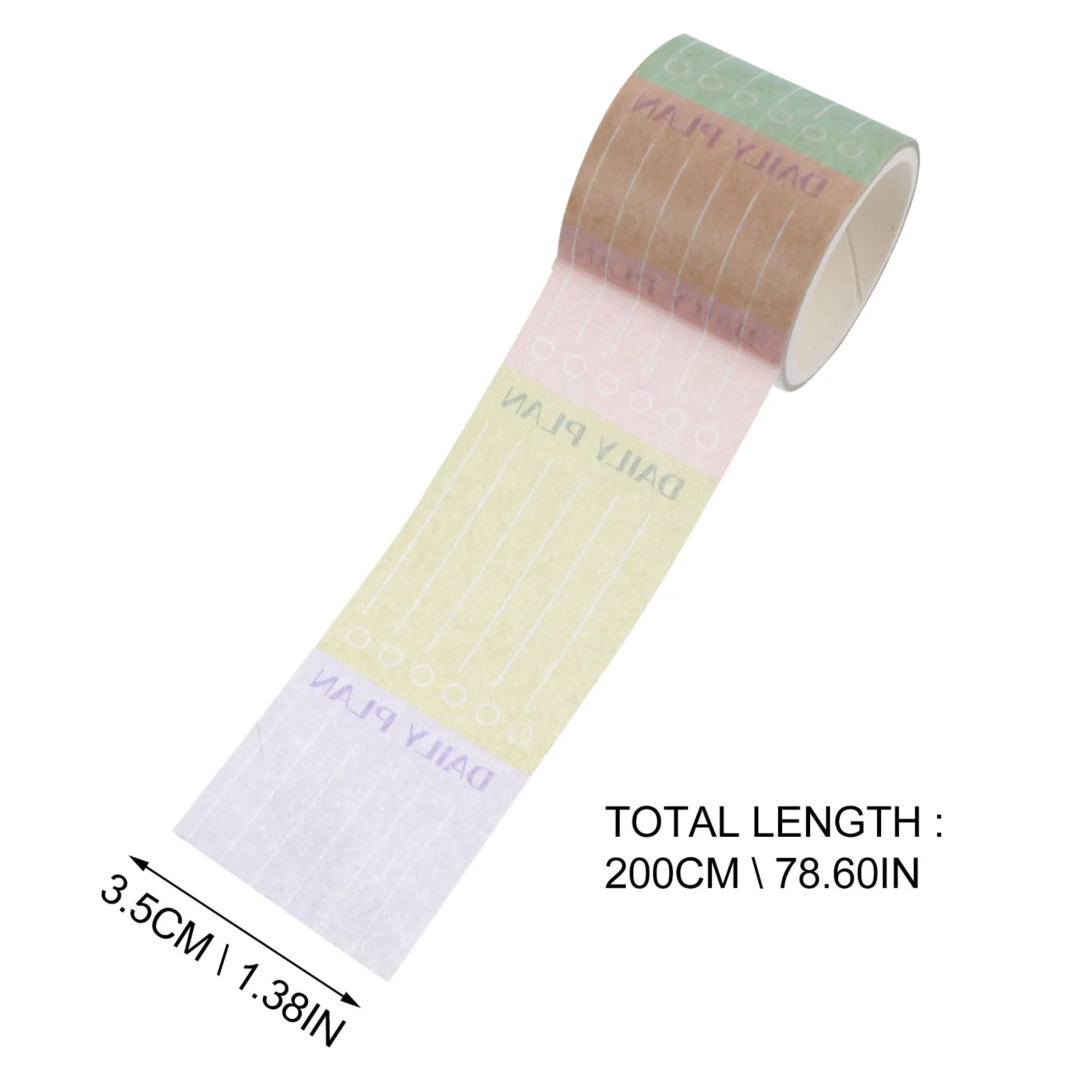 

10 Rolls Washi Tape Months Calendar DIY Planner Writable Paper Tapes for Monthly Date Craft Stickers Month Calendar Tape