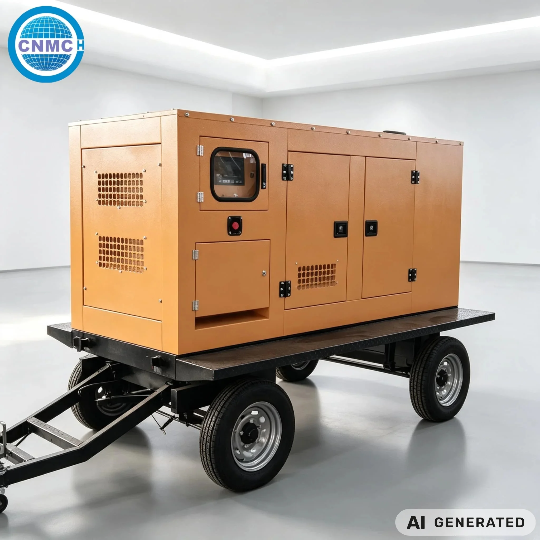 Trailer Type Diesel Generator 30kw 50kw 80kw 100kw 200kw Weichai Electricity Generator CE Certified Factory Commercial Use