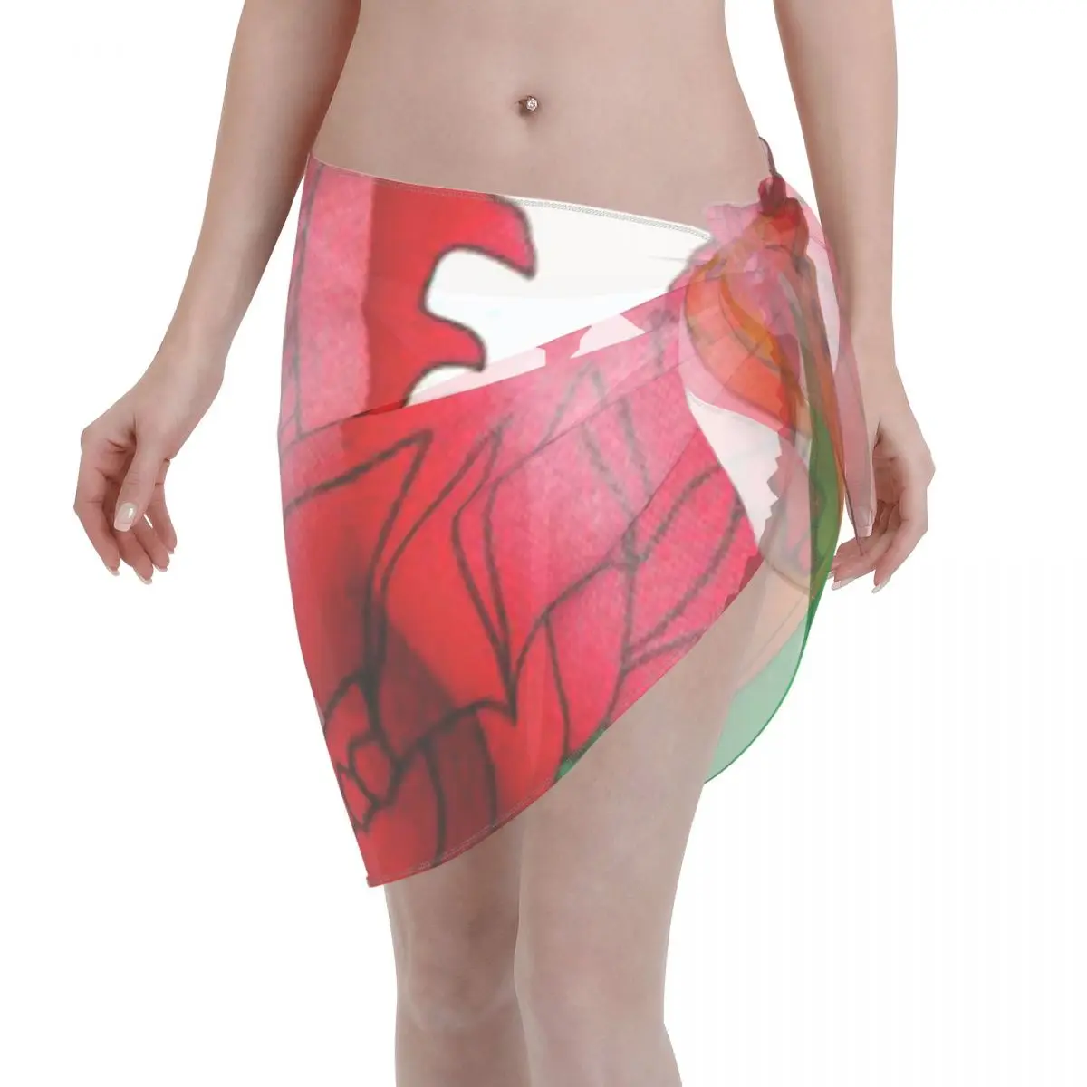 

Promotion Welsh Dragon Rugby Ball Flag Women's Beach Wrap SkirtBeach Wedding Guest Outfit Bikini Cover Up