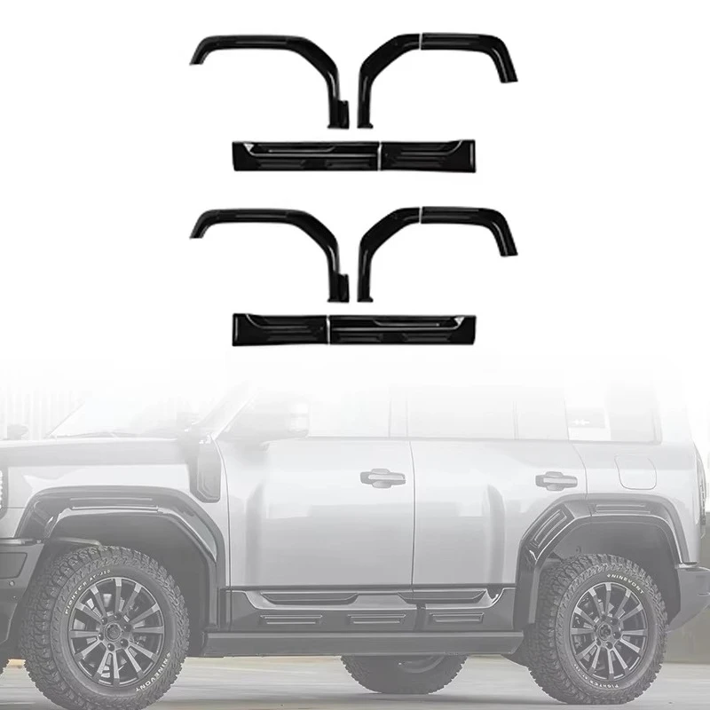 

2025 New Exterior Accessories Gloss Black Door Scratch Guard Fender Flares Wide Body Kit for Leopard 5 Accessories