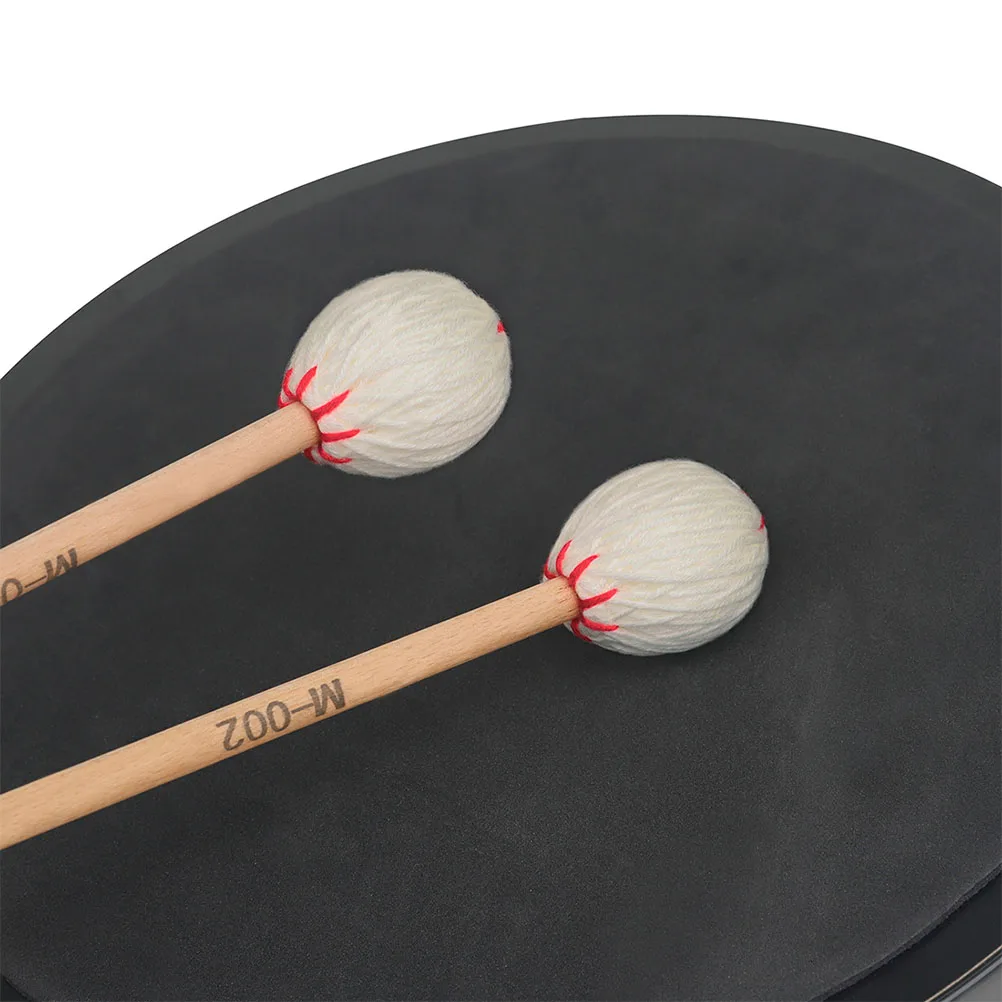 

2Pcs Maple Drumsticks Durable Marimba Hammer Lightweight Practice Percussion Instrument Accessories Cymbal Mallets White