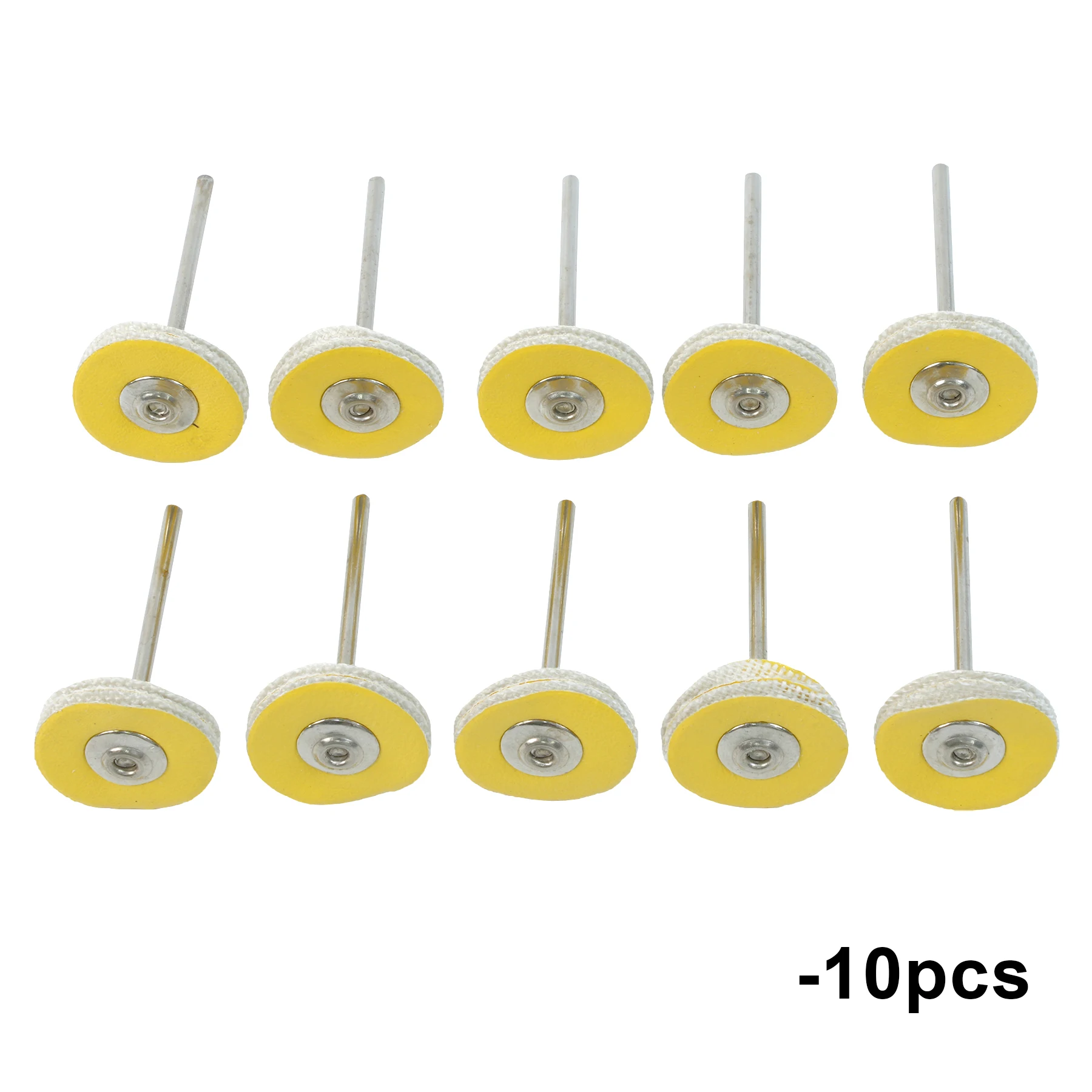 

10pcs/Bag Dental Laboratory Mounted Polishing Brush Wheel Leather Buff Lab Materials Rotary Tools Low Speed 2.35mm HP Shank