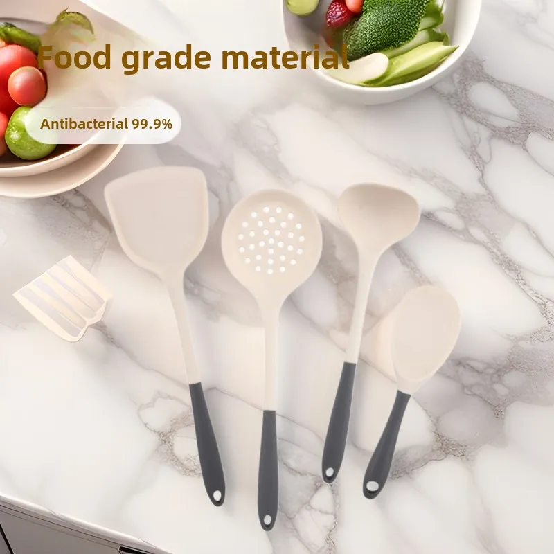 Kitchenware Household Kitchen Silicone Kitchenware Spoon Spatula Spoon Non-stick Cookware Food-grade Kitchen Utensil Kitchen Set