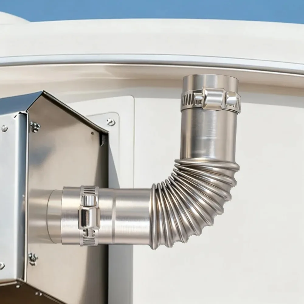 25mm 배기 파이프 튜브, 에어 디젤 주차 히터용 스테인리스 스틸 환기 호스, 자동차 보트 해양 트럭용 웹스토 에버스파처용