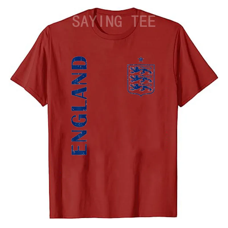 England Football T-shirt Sportswear Clothes English Fultball Fanatics Graphic Tee Women Men Kids Fashion Short Sleeve Blouses