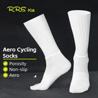 Rrskit Aero calcetines TPU antideslizantes verano Whiteline calcetines de ciclismo hombres bicicleta deporte correr calcetines transpirables y cómodos