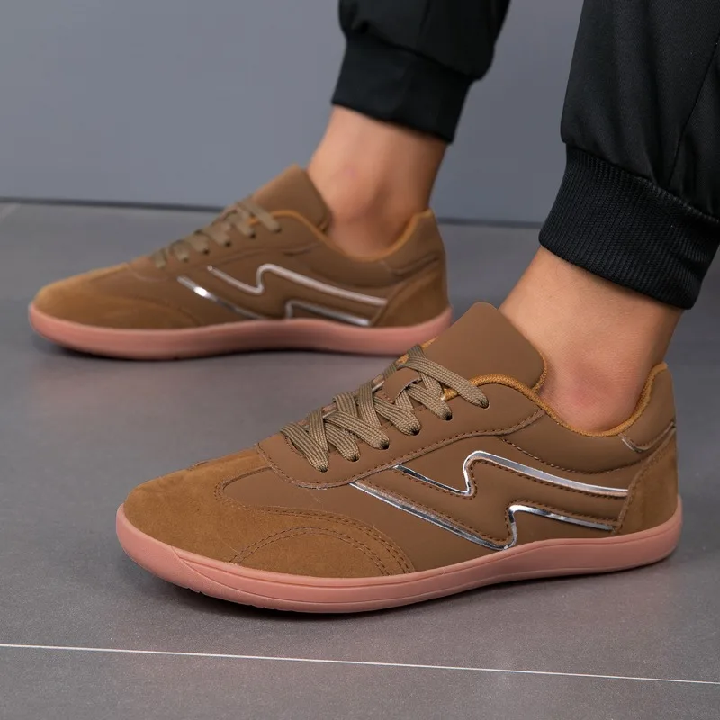 YRZL Plus Size Barefoot Shoes Men Comfortable Lightweight Casual Sneakers Men Lace Up Flat Athletic Training Shoes for Man