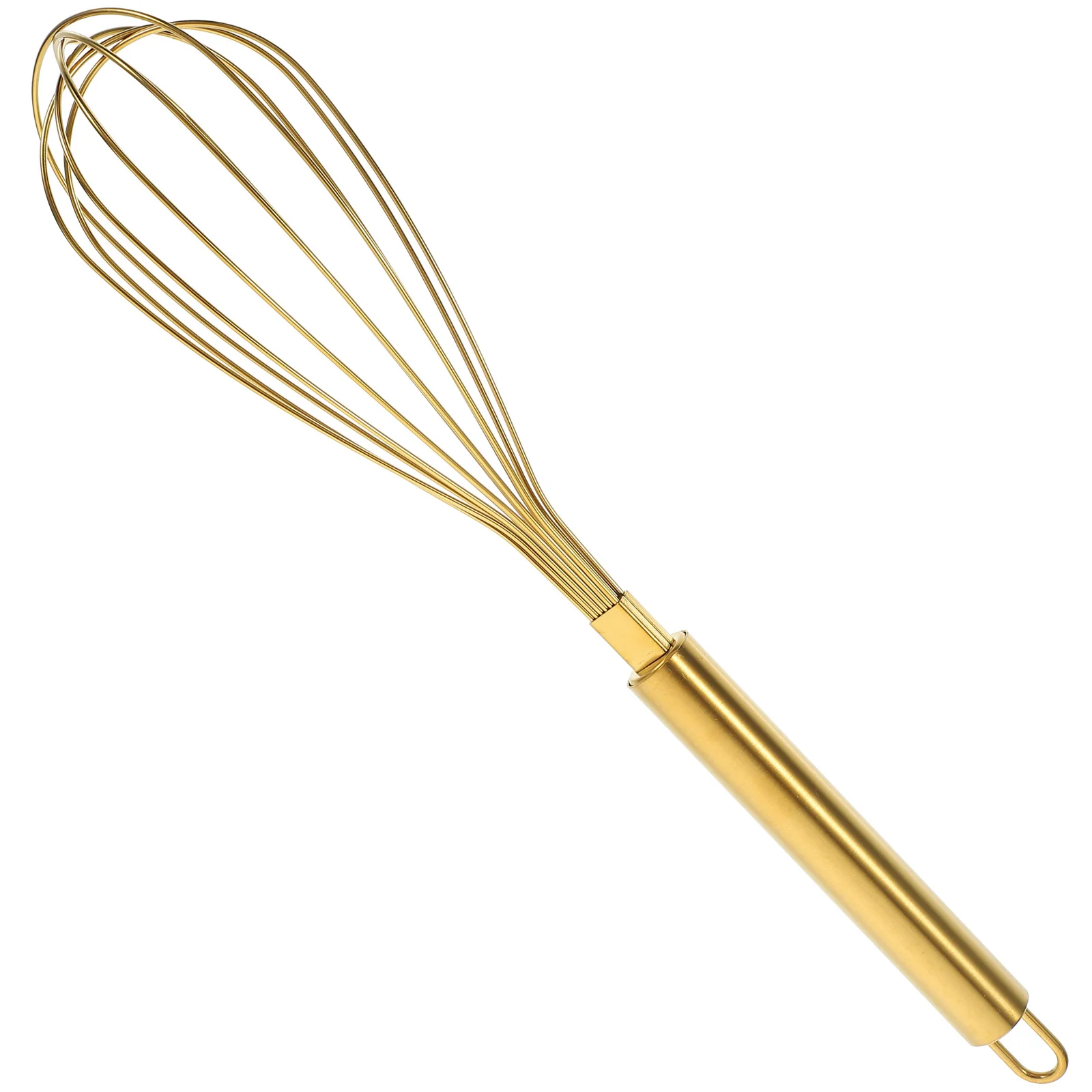 Stainless Steel Golden Manual Egg Mini Whisk Kitchen Whisks for Cooking Milk Cream Stirrer Multi-use Whisking Tool