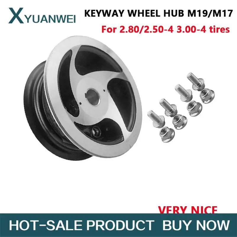 

4 inch Split wheel hub Keyway Alloy High quality Aluminum alloy rims for ATV and Kart Electric E-BIKE