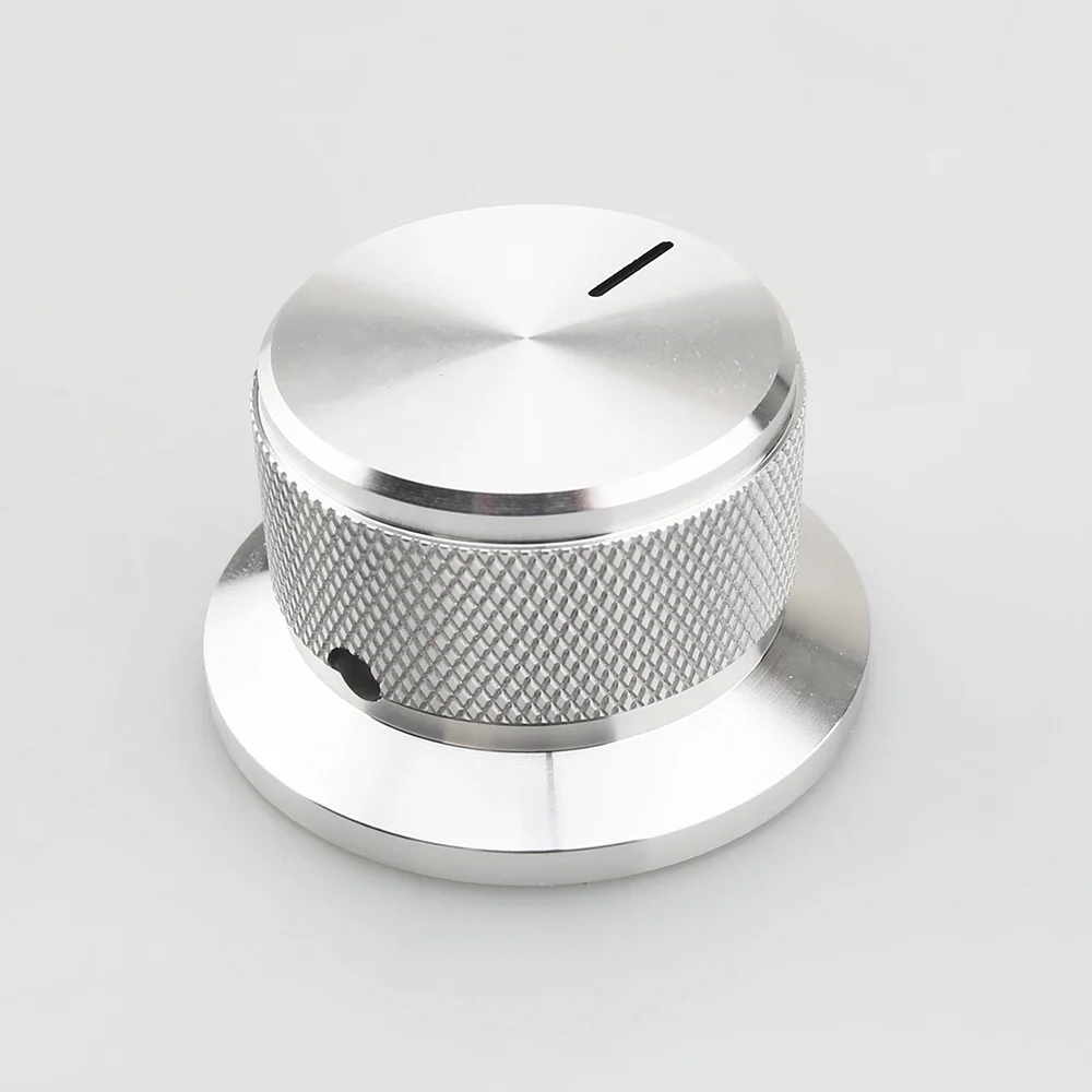 1PC 44*25mm Aluminum Rotary Potentiometer Knob Cap 6mm Shaft Hole Round Control Knob For Audio Amplifier Electronic Instrument