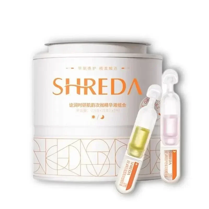 정품 오리지널 쉬레다 푸루이다 데일리 히알루론산 세럼 에센스 모닝 C 이브닝 A 페이셜 퍼밍 수딩 리페어 하이드레이트