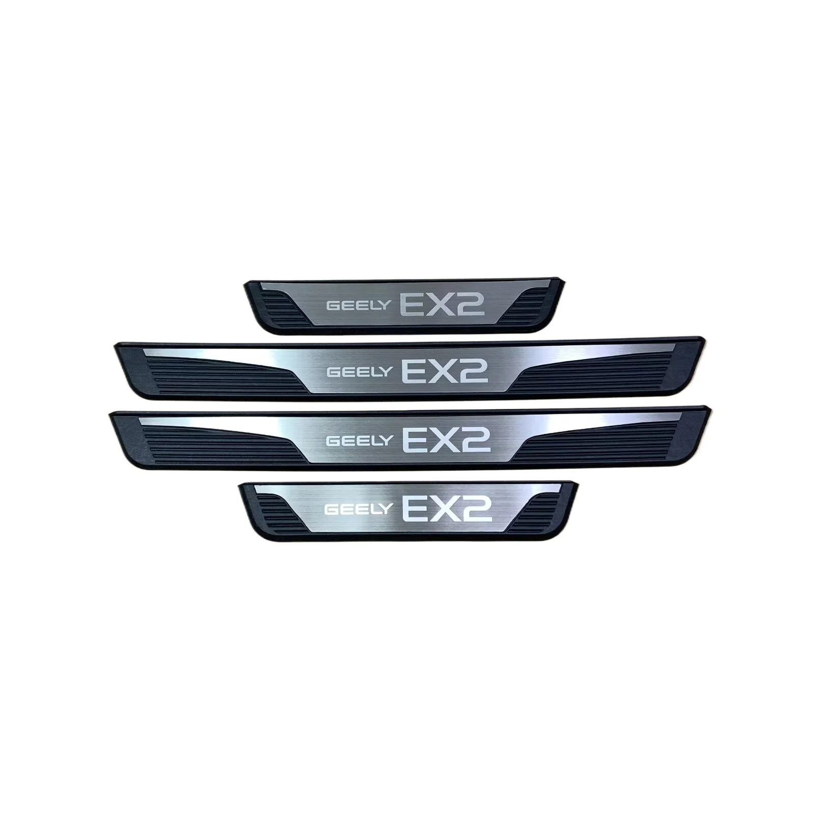 For Geely EX2 2024 2025 2026 2027 Auto Parts Door Sill Pedal Cover Trims Scuff Plate Protector Sticker Car Styling Accessories