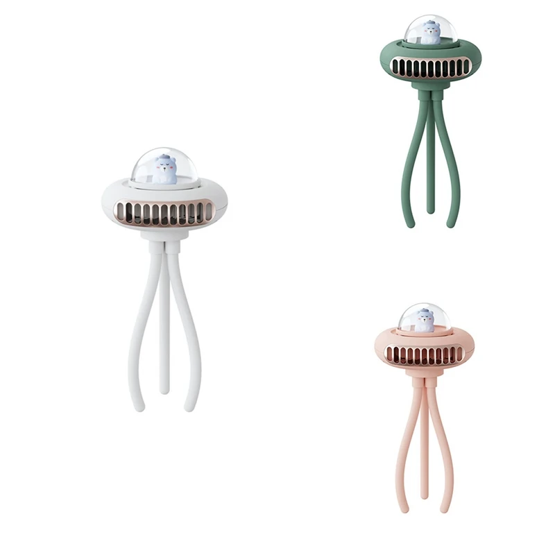 TKOH-Ventilatore per passeggino Ventilatore portatile flessibile con clip per treppiede Ventilatore personale portatile a 4 velocità per tapis roulant per bici da culla per auto