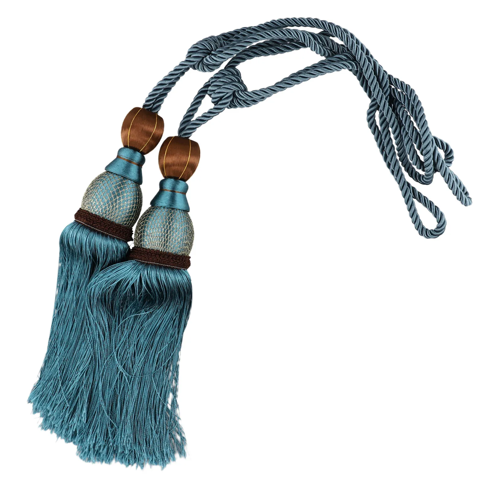 Add a Touch of Luxury with 2pcs Large Tie Backs Ball Tassel Curtain Rope Tieback, Enhance Your Window Dressing