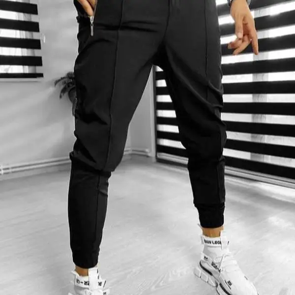 

New Men's Casual Pants High Waist Straight Leg Cross-Border Sle ex High Waist Other Material 00% Winter Collection