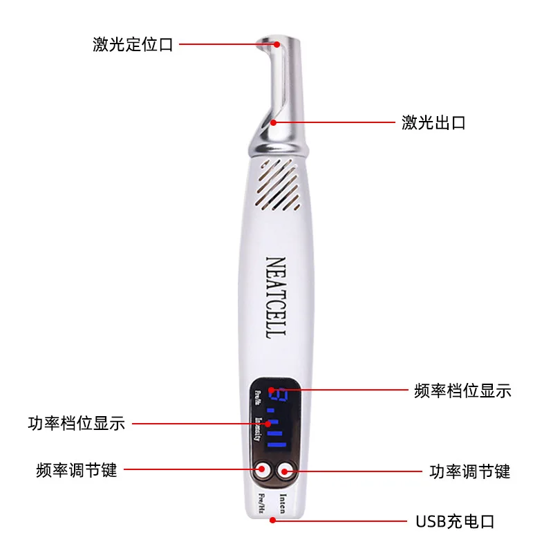 Tattoo washing artifact Handheld laser picosecond pen Freckle remover Spot melanin mole pen