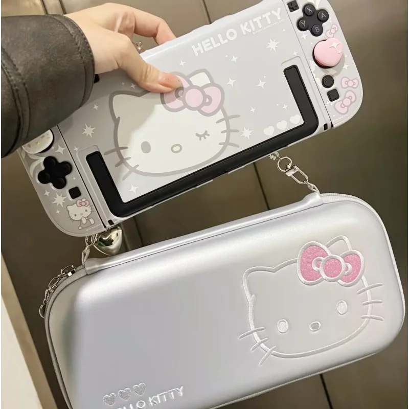 Hot GeekShare Switch 2 Protective Case Cute Hello Kitty Split Type Semi Transparent Shockproof Hollow For NS2 Female Gamers