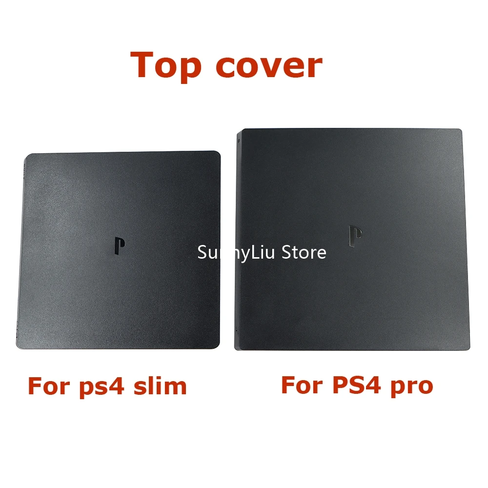 Coque supérieure avant noire pour console de jeu PS4 Slim Pro, coque supérieure, coque de protection