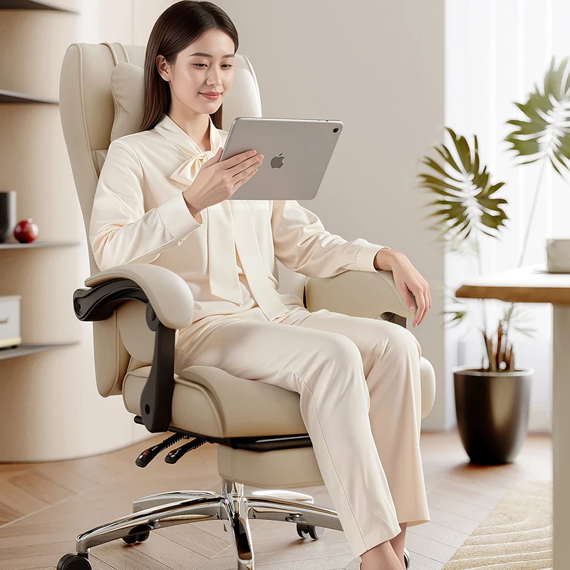 

Nordic Comfortable Executive Chairs Modern Minimalist Study Computer Sofa Chair Ergonomic Office Furniture Silla Game FYOF