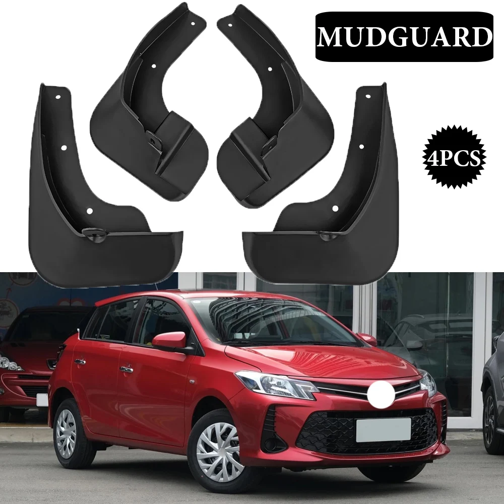 

Car-styling Mud Flaps For Toyota Vios 2019 2020 2021 2022 MudFlaps Front Rear Fender Car Accessories 4PCS High quality