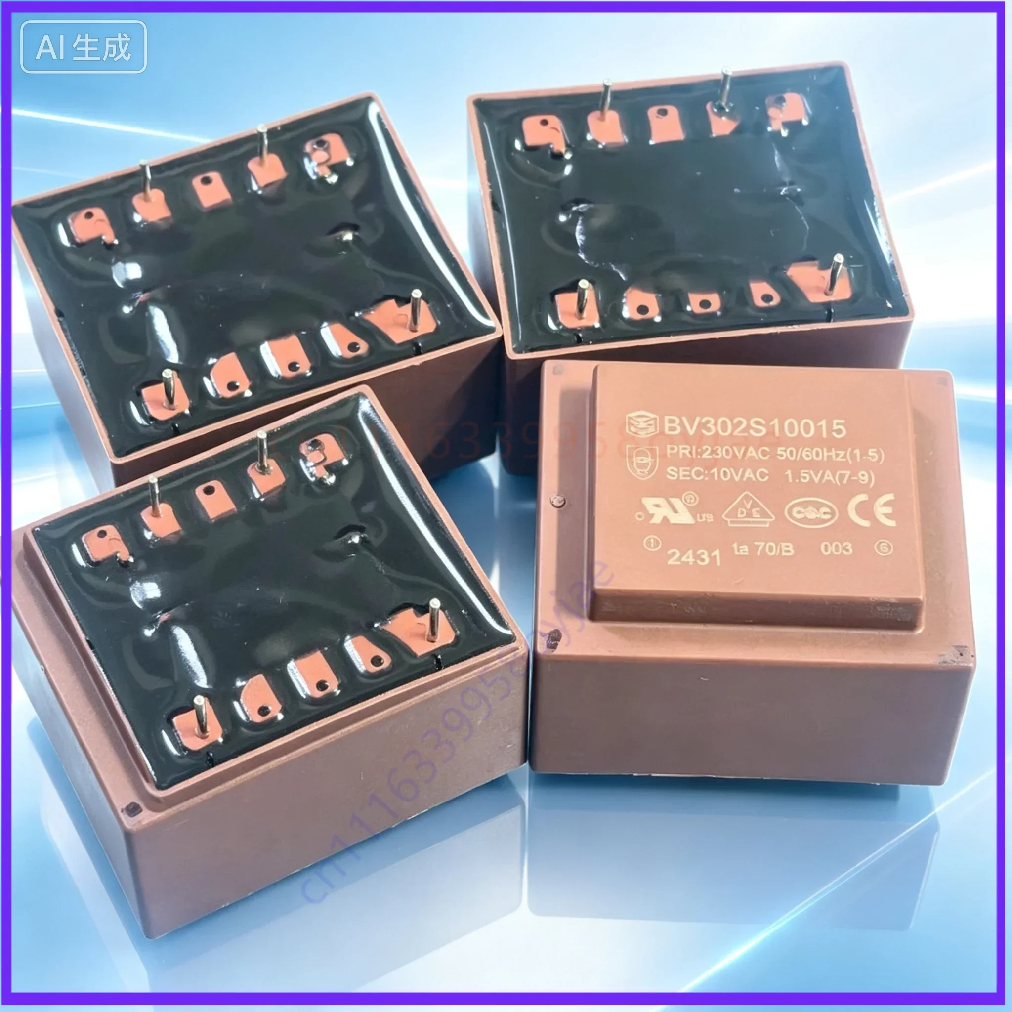 Sealed Transformer BV302S10015 1.5W 230V AC Input for 10V Output  10pcs