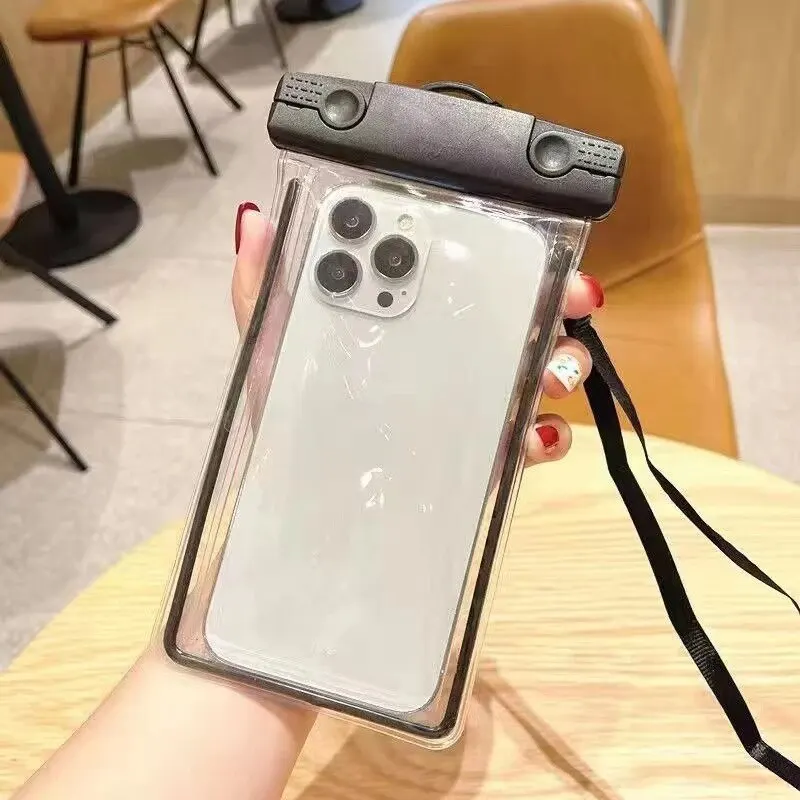 

Universal Sealed Phone Waterproof Pouch Lanyard Crossbody Touchable Swimming Diving Phone Case