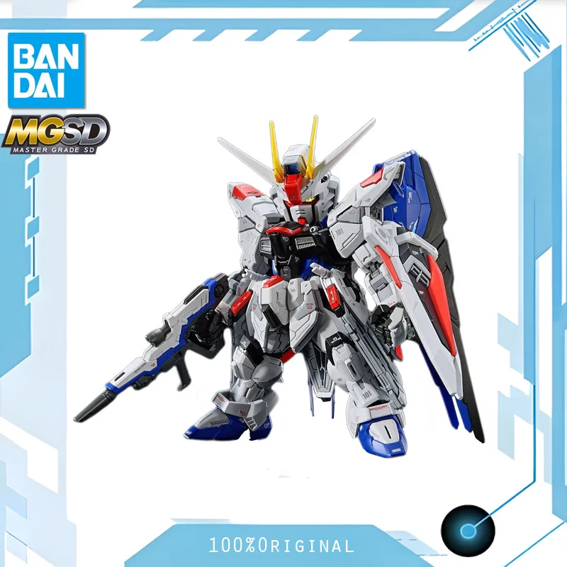 

BANDAI ANIME In Stock MGSD ZGMF-X10A FREEDOM GUNDAM Mobile Suit Q-version Model Kit Assembly Plastic Action Toys Figures Gift