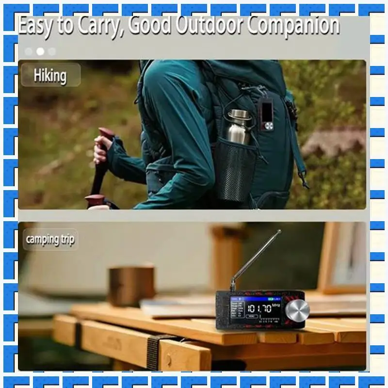 

Полнодиапазонное DSP-радио ABNG SI4732 ATS MINI PRO 0,5–108 МГц LSB USB AM FM ESP-32-S3 Радио SW MW VHF Радио с антенной