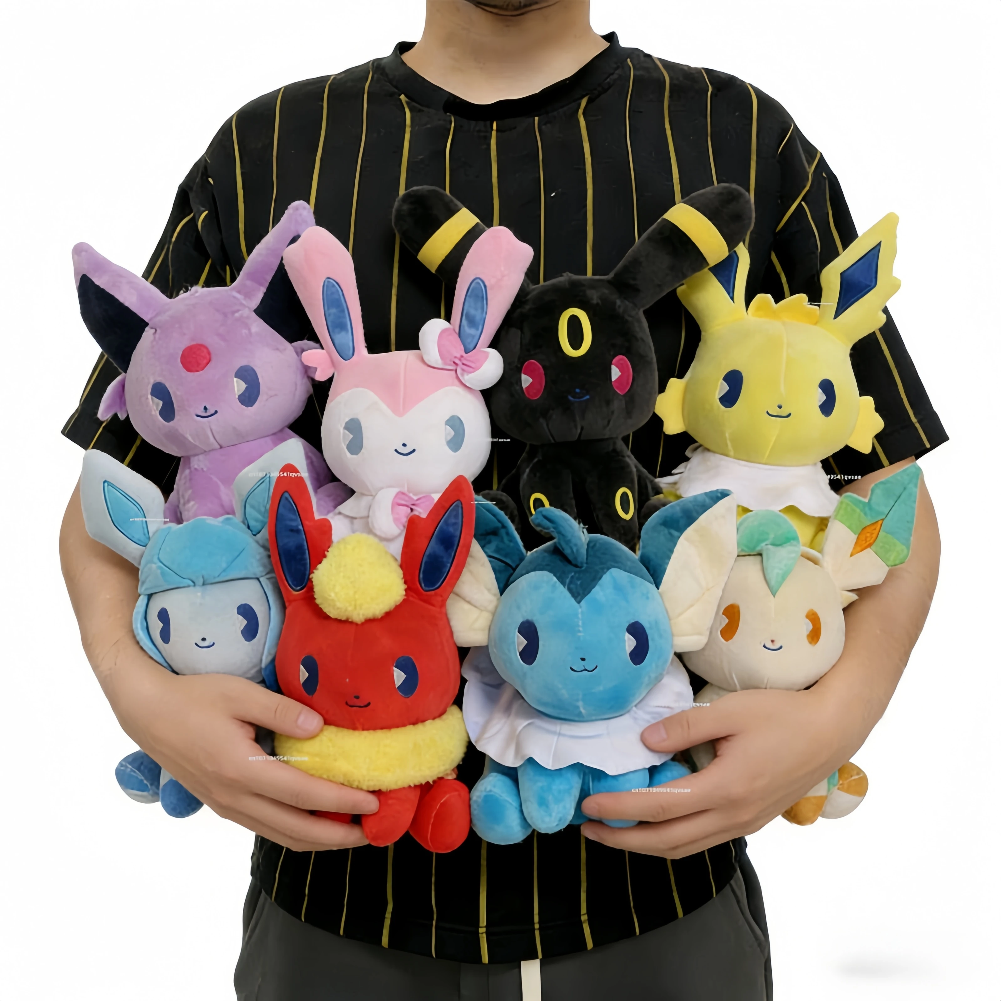 Peluche de la Familia Eevee de Pokémon, Flareon, Vaporeon, Leafeon, Sylveon, Espeon, Umbreon, Pikachu, Muñeco de Peluche, Regalo para Niños