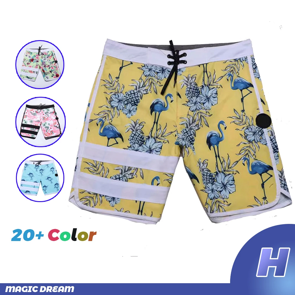 Zomer Nieuwe Waterdichte Strand Shorts Heren Phantom Bermuda Shorts Zwemmen Snel Droog Casual Duiksurfkleding Plus Badkleding 2024jul1