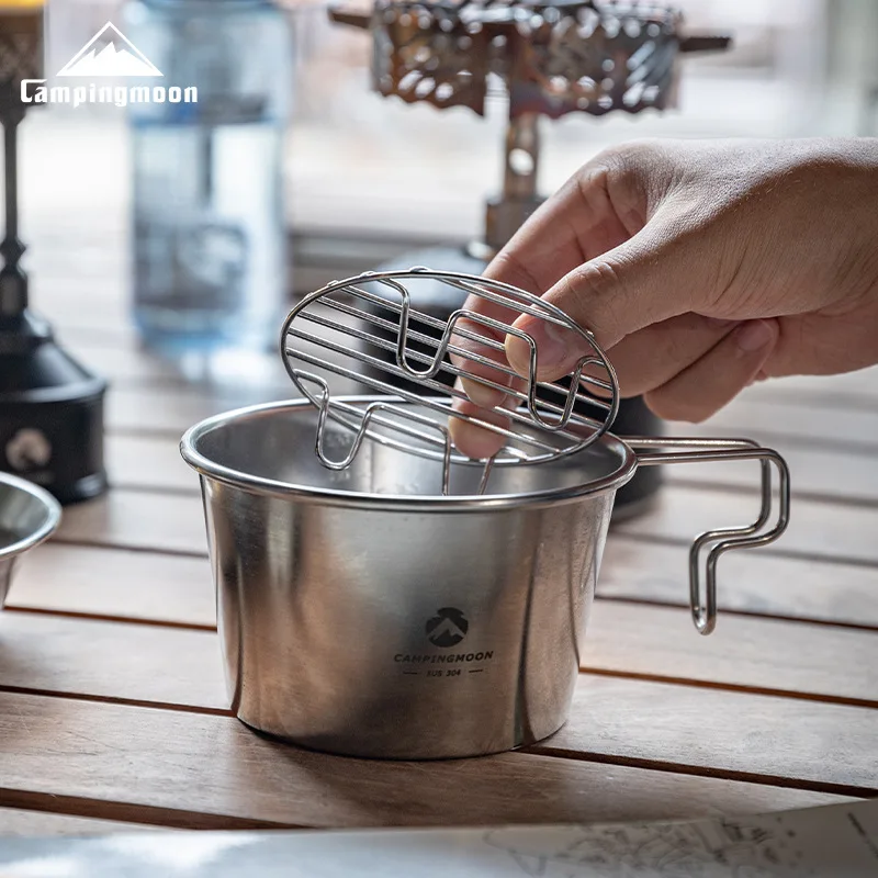 

W9 stainless steel ultra-small bottom mesh, suitable for snow bowl steamer rack, outdoor camping, picnic, egg steamer rack