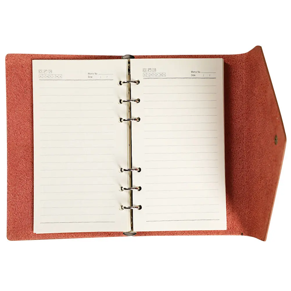 

Vintage Travel Notebook Retro Journal with Built-in Binder Portable Daily Planner for Students Teachers Travelers